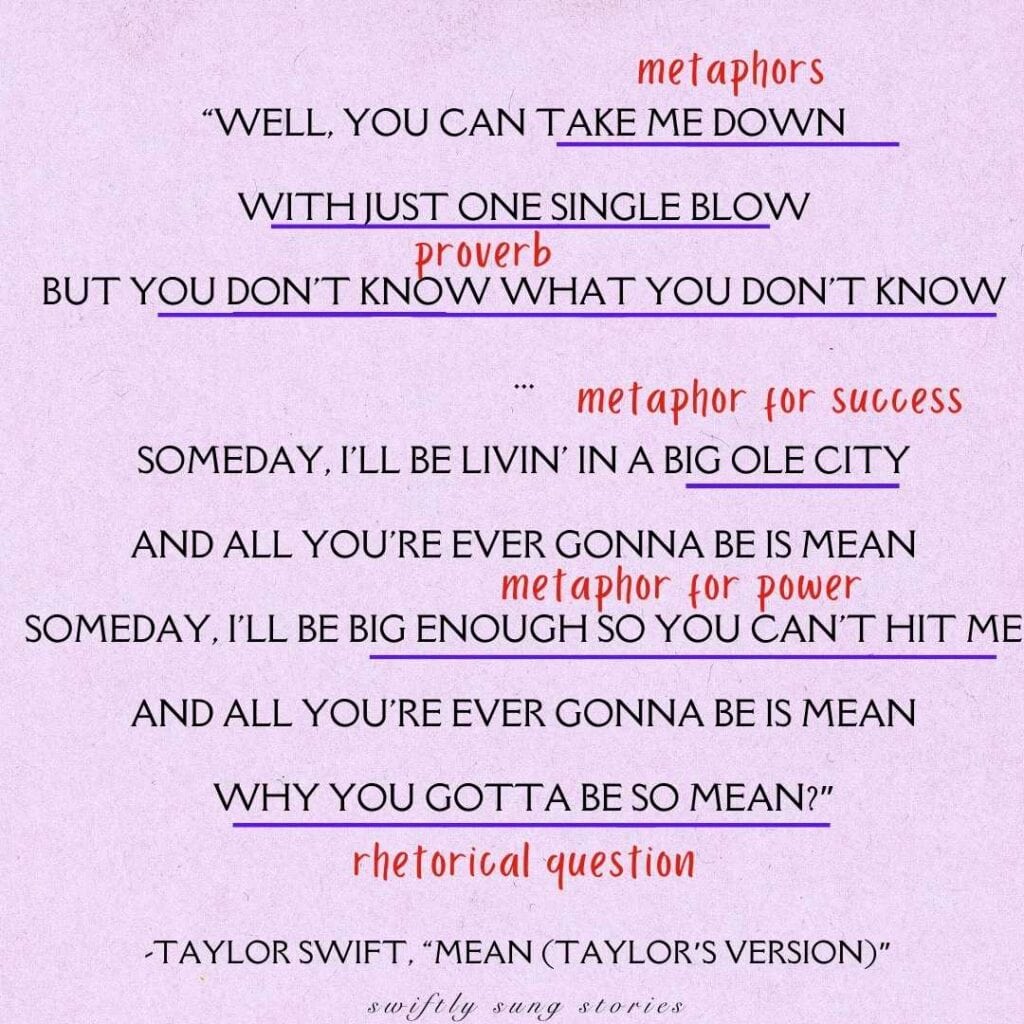 Pickin On The Weaker Man Dissecting Mean Taylor Swift Lyrics Pickin On The Weaker Man Dissecting Mean Taylor Swift Lyrics