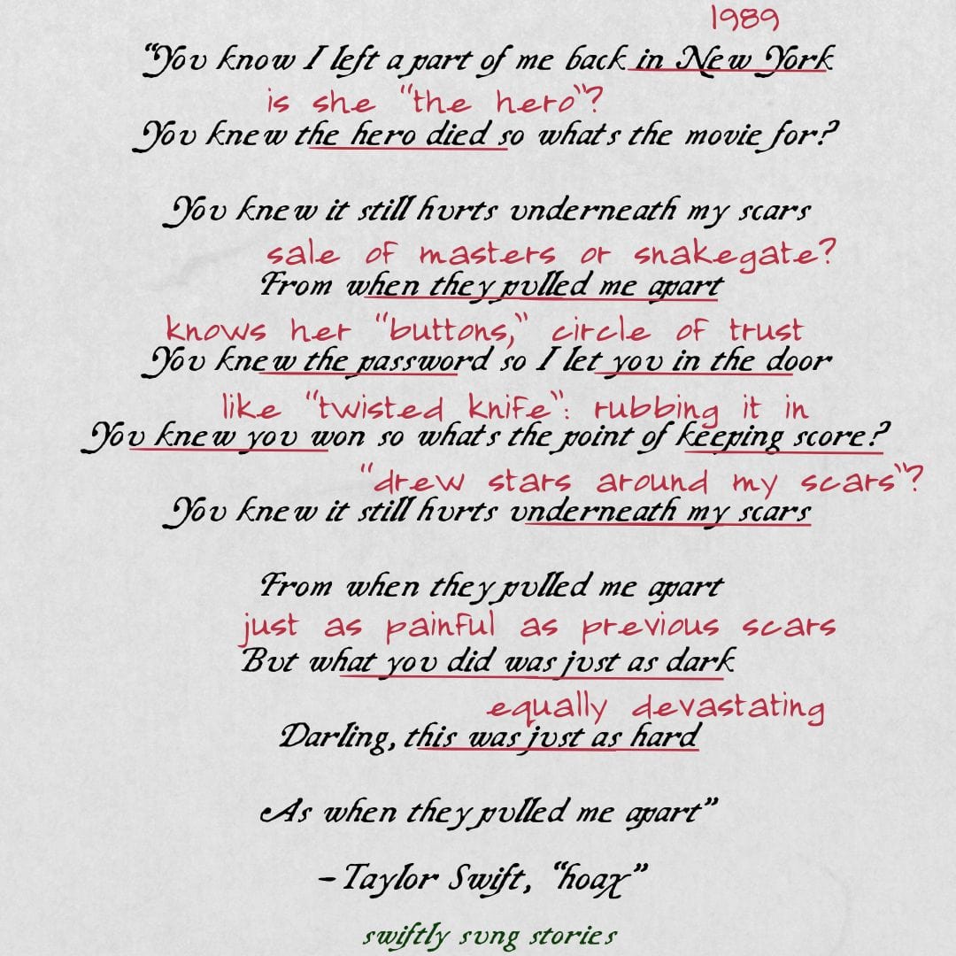Bait &amp; Switch: Taylor Swift's "hoax" Meaning, Explained - Swiftly Sung Stories