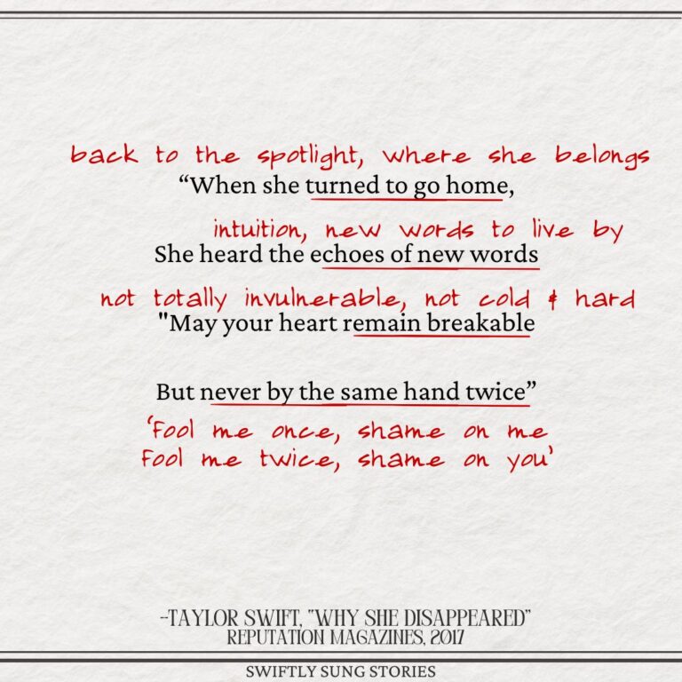Why Is She Analyzing reputation's