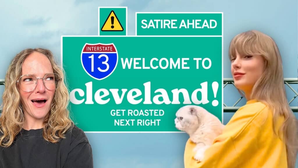 cover image for Swiftly Sung Stories' episode analyzing Taylor Swift's Cleveland